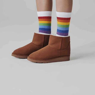 Cruelty-free caramel brown winter ankle boots