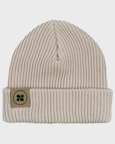 Beige winter beanie – warm and comfortable for cold days