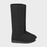 Black knee-high vegan sustainable shoes