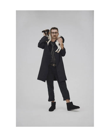 Black vegan cold-weather boots – ethical choice