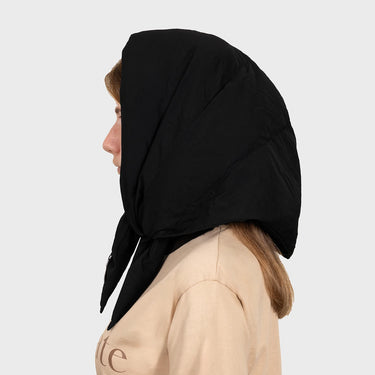 Black vegan headscarf cruelty free sustainable fashion