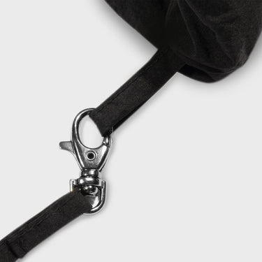 Black vegan knit mittens sustainable cozy winter wear