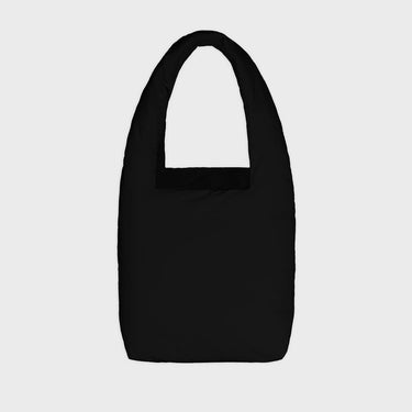 Black vegan tote bag with pouch sustainable accessory