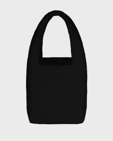 Black vegan tote bag with pouch sustainable accessory