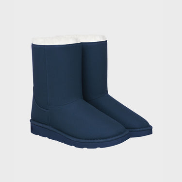 Blue vegan mid-calf boots – ethical and warm