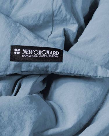 Blue recycled fabric headscarf eco conscious accessory
