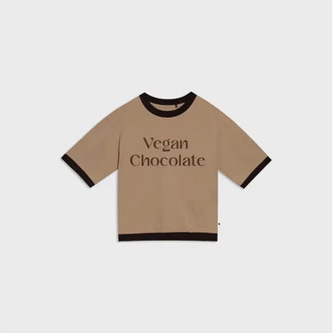 Chocolate vegan slogan top