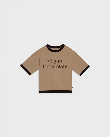 Chocolate vegan slogan top