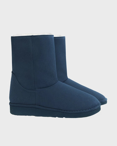 Cruelty-free blue ugg-like boots – winter ready