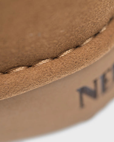 Cruelty-free caramel brown ankle boots for winter
