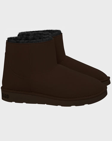 Cruelty-free dark brown ankle boots for men and women