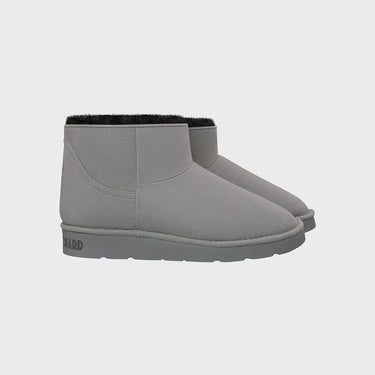 Cruelty-free light grey ankle boots for winter