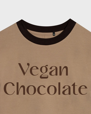 Cruelty-free vegan top brown