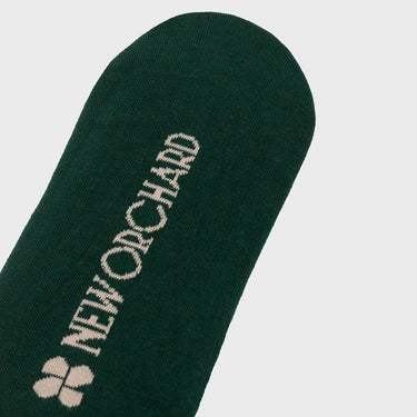 Dark green sustainable cotton knee-high socks