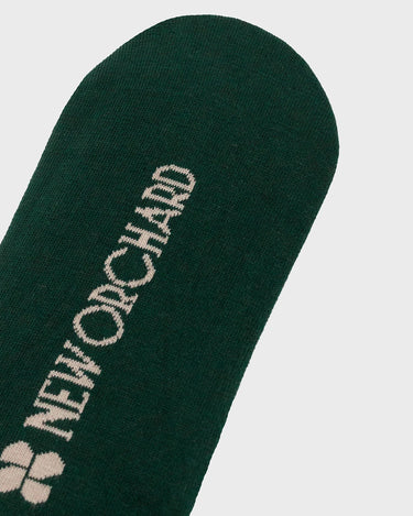 Dark green sustainable cotton knee-high socks