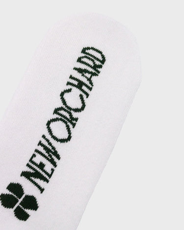 Ethical white cotton sports terry socks
