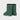 Green mid-calf vegan boots with faux fur lining