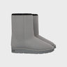 Grey vegan mid-calf boots – ethical and cozy design