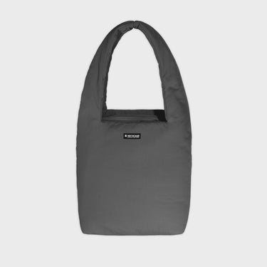 Grey vegan shoulder bag and pouch eco friendly fashion set