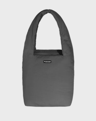 Grey vegan shoulder bag and pouch eco friendly fashion set