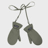 Khaki green recycled vegan warm gloves eco friendly accessory