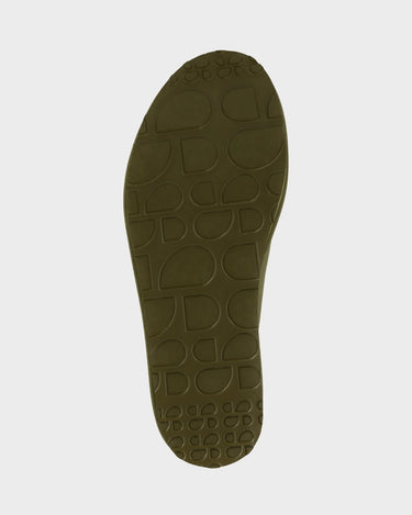 Khaki green vegan ugg-like slippers cruelty free cozy winter shoes