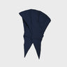 Navy blue winter capuche made from vegan, recycled materials with a sleek, structured design. - The New Orchard - ⁠Navy Blue