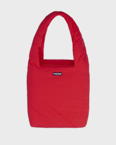 Red vegan crossbody bag with pouch cruelty free handbag