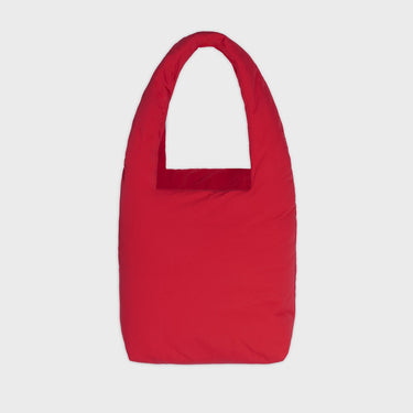 Red vegan shoulder bag and pouch eco friendly fashion set