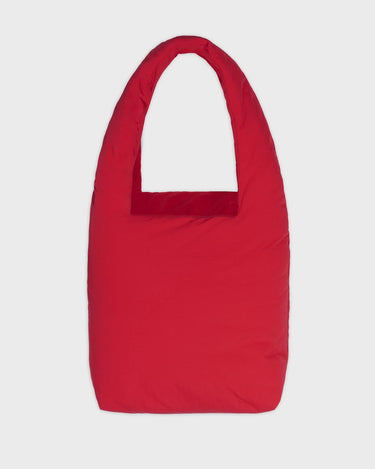 Red vegan shoulder bag and pouch eco friendly fashion set