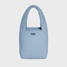 Sky blue vegan shoulder bag and pouch eco friendly fashion set
