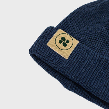 Vegan blue beanie – sustainable and cruelty-free