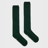 Vegan dark green knee-high socks
