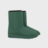 Vegan suede-look green boots