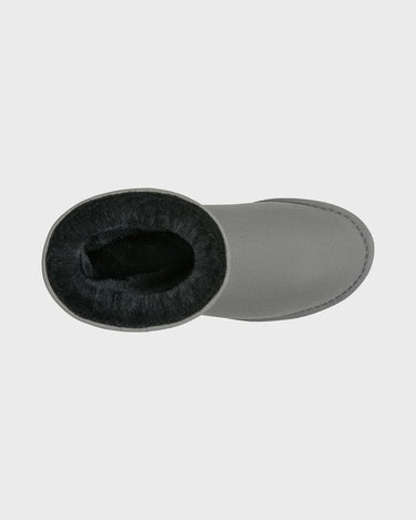 Vegan ugg-like boots in grey – cruelty-free winter footwear
