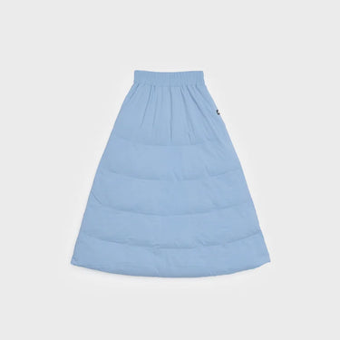 Sky blue vegan winter skirt made from recycled materials with quilted design. - The New Orchard - Sky Blue / S
